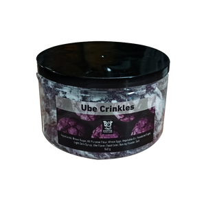 Bo's Coffee Ube Crinkels 140g full of flavor with recycable jar.