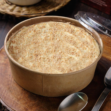 Open image in slideshow, Philippine Coffee Cashew Sansrival Cake Tub with Spoon - Bo's Coffee
