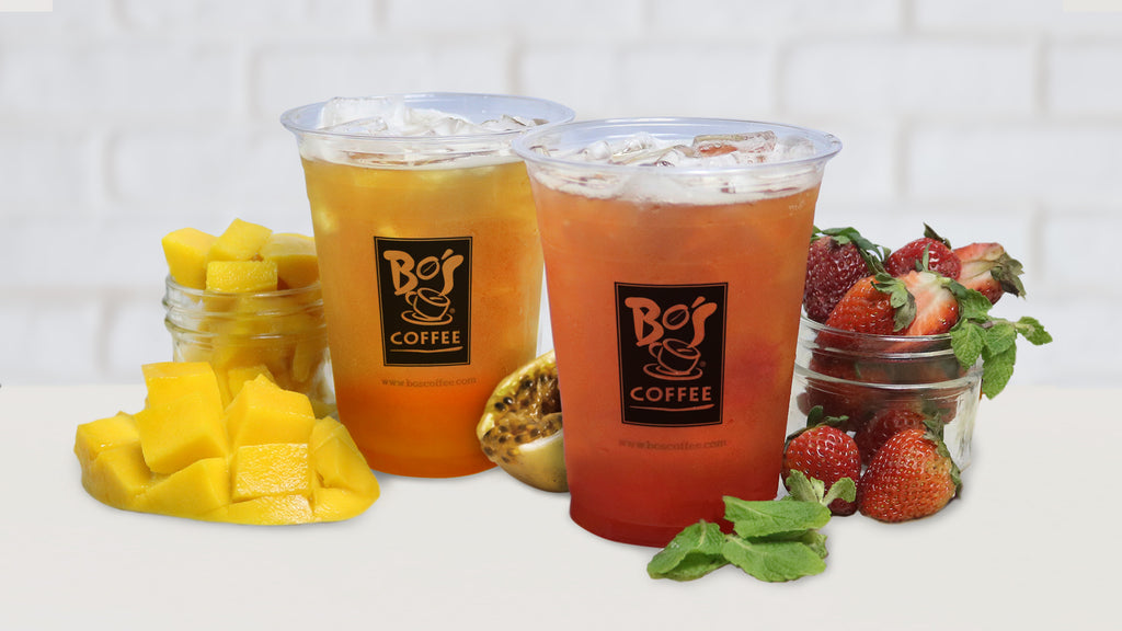 Bo's Coffee Mango and Strawberry Beverages
