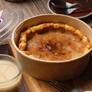 Philippine Coffee Burnt Cheesecake Tub with fork and coffee - Bo's Coffee