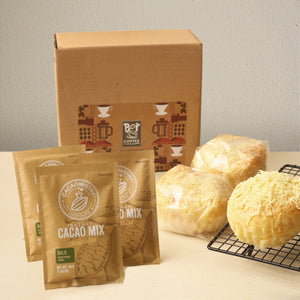 3pcs Cacao Mistry and 3pcs  Bo's Coffee Ensaymada.