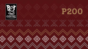 Open image in slideshow, Bo&#39;s Coffee Philippine Coffee Gift Voucher 200 Pesos.
