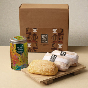Tropical Summer Tsaa Laya with Bo's Coffee Cheese Rolls a perfect pair for giftings.