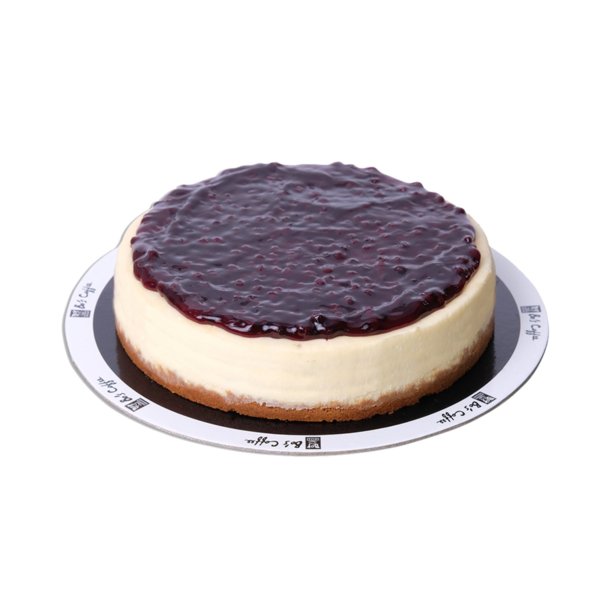 Philippine Coffee Blueberry Cheesecakeon a white background - Bo's Coffee